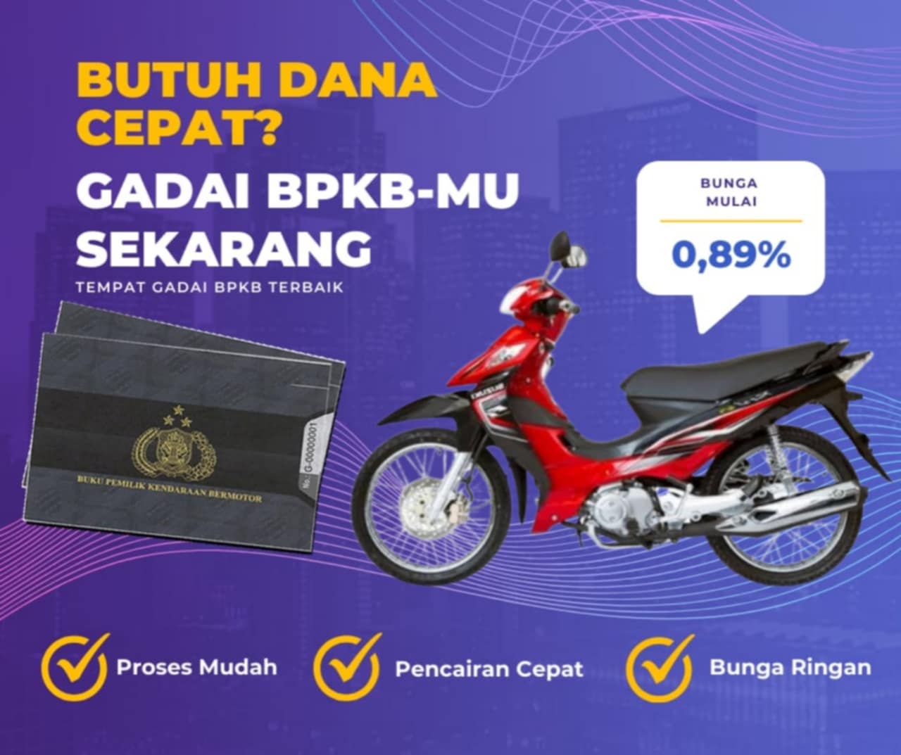 Kredit Jaminan Bpkb Motor Suzuki Shogun Lbp Dapat Dana Berapa? Seperti Ini Simulasinya
